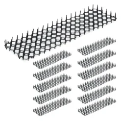 Djuravvisande galler set, 3x49x14 cm, Svart