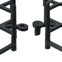 Djuravvisande galler set, 3x49x14 cm, Svart