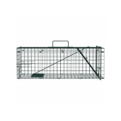 vidaXL Djurfälla i stål - - 61x20x21,5 cm - Grön - Hållbar - Väderbeständig