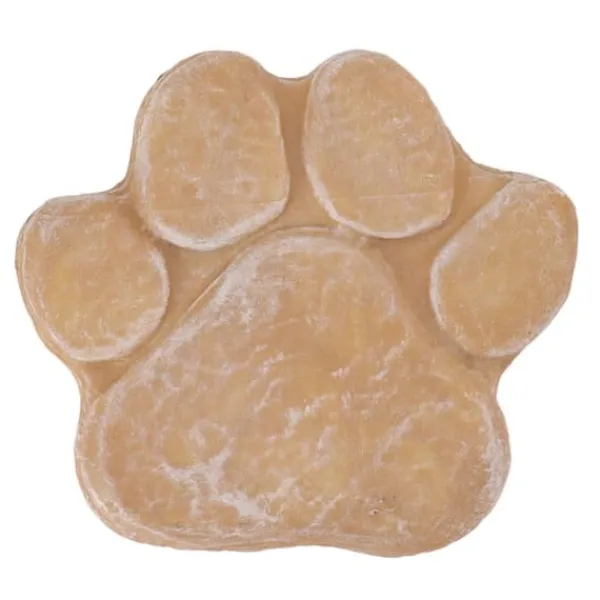 New Dog Memorial Stone DIY Pawprint Lettering - Pet Grave Marker för utomhusträdgård - Sandy Yellow Trädgårdsstenar & Klivstenar