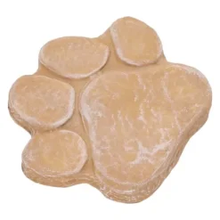 New Dog Memorial Stone DIY Pawprint Lettering - Pet Grave Marker för utomhusträdgård - Sandy Yellow Trädgårdsstenar & Klivstenar