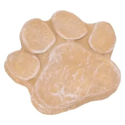 New Dog Memorial Stone DIY Pawprint Lettering - Pet Grave Marker för utomhusträdgård - Sandy Yellow Trädgårdsstenar & Klivstenar