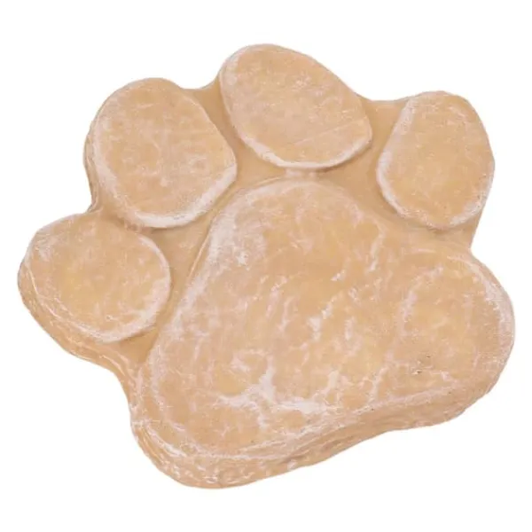 New Dog Memorial Stone DIY Pawprint Lettering - Pet Grave Marker för utomhusträdgård - Sandy Yellow Trädgårdsstenar & Klivstenar