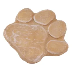 New Dog Memorial Stone DIY Pawprint Lettering - Pet Grave Marker för utomhusträdgård - Sandy Yellow Trädgårdsstenar & Klivstenar