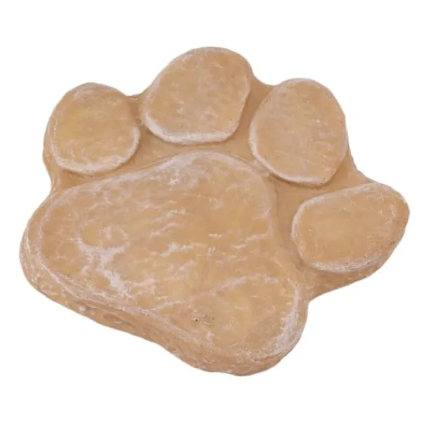 New Dog Memorial Stone DIY Pawprint Lettering - Pet Grave Marker för utomhusträdgård - Sandy Yellow Trädgårdsstenar & Klivstenar