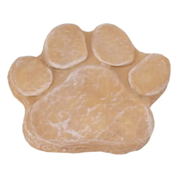 New Dog Memorial Stone DIY Pawprint Lettering - Pet Grave Marker för utomhusträdgård - Sandy Yellow Trädgårdsstenar & Klivstenar