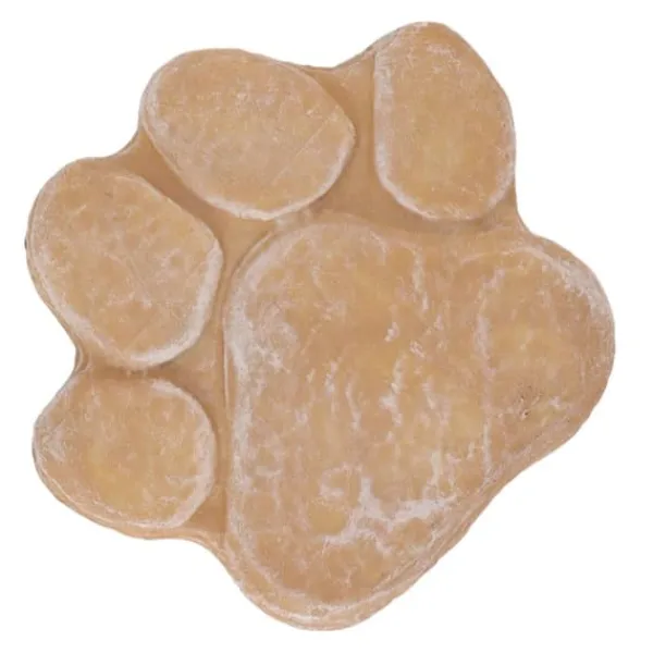 New Dog Memorial Stone DIY Pawprint Lettering - Pet Grave Marker för utomhusträdgård - Sandy Yellow Trädgårdsstenar & Klivstenar