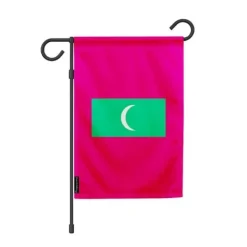 Sale Drapeau - Maldiverna - 32 x 47,5 cm - Polyester - Tryck framsidan/baksidan - Flerfärgad Flaggor & Vindstrutar