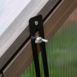 Online Drivbänk i trä 90x52x49,5 cm, ljusgenomsläppligt lock, vintertålig – grå Växthus