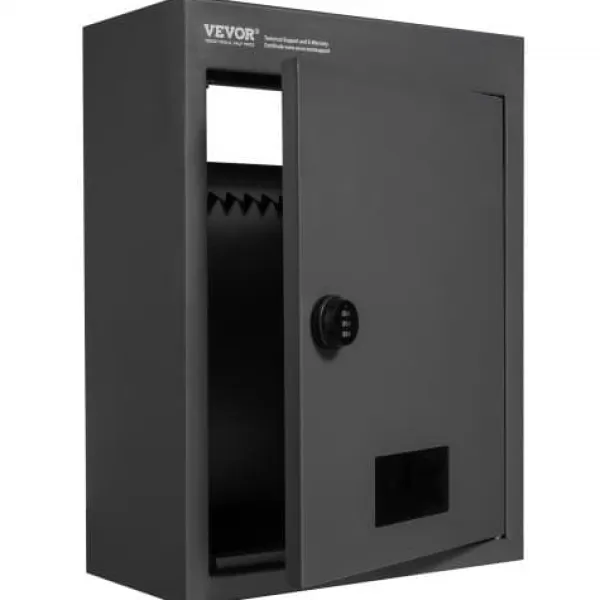 Drop Box, 31.8x16x42.9 cm, Svart, Stål