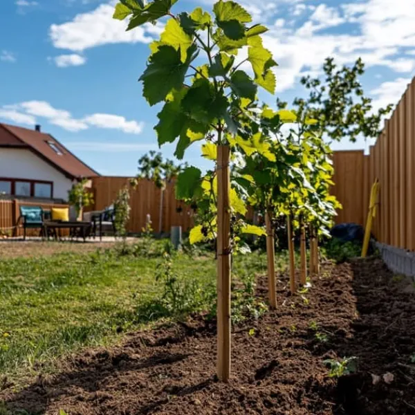 Outlet Druvväxt - Set om 3 - Vitis vinifera 'Chardonnay' - Höjd 25-40cm - ⌀9cm Trädgårdsväxter