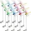 Online 3D-Trollsländeklämmor Dragonfly Clip– Dekoration till Trädgård & Balkong 12 st Trädgårdsprydnader