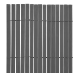 Dubbelsidigt insynsskydd i PVC - Optimalt för trädgård och altan | Färg: Grå | Storlek: 90x500 cm