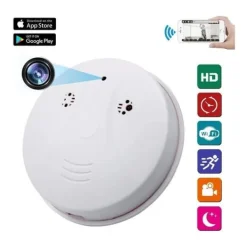Dummy rökdetektor med Wifi HD 1080P spionkamera