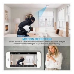 Dummy rökdetektor med Wifi HD 1080P spionkamera