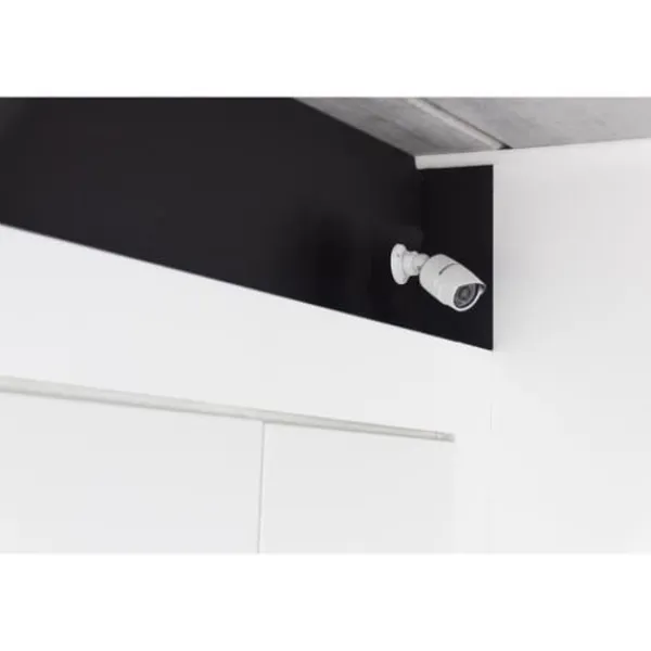 Discount Dummykamera - CHACON - Aluminium - Blå LED - Vit Falska Övervakningskameror