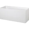 Clearance EDA Jardiniere Graphit - 99,5 x 39 x H 43 cm - 97,6 L - Vitkalkad Krukor & Växtbehållare