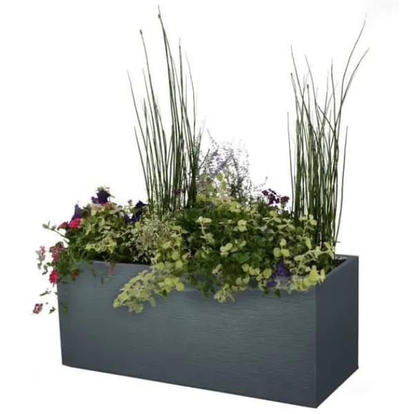 Best EDA Jardiniere Graphit - 99,5 x 39 x 43 cm - 97,6 L - Antracitgrå Krukor & Växtbehållare