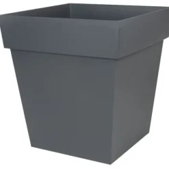 Outlet EDA Toscana fyrkantig kruka - 50 cm - 87 L - Antracitgrå Krukor & Växtbehållare