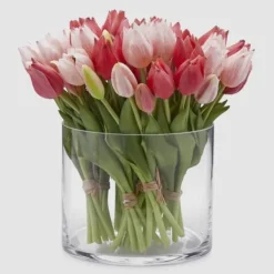 Discount EDG BOUQUET TULIPANER KONSTGJORD H26CM TVÅ FÄRGER AV ROSA ASSORTERADE, HEM, DEKORATIVA TILLBEHÖR, KONSTGJORDA BLOMMOR Blommor