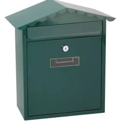 Clearance Edm Traditionell Brevlåda With 2 Keys 260x90x355 Mm Grönt Postlådor & Brevlådor