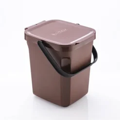 New Ekologisk kompostbehållare hink 10 liter, brun, 235 x 265 x 285 mm Kompostering