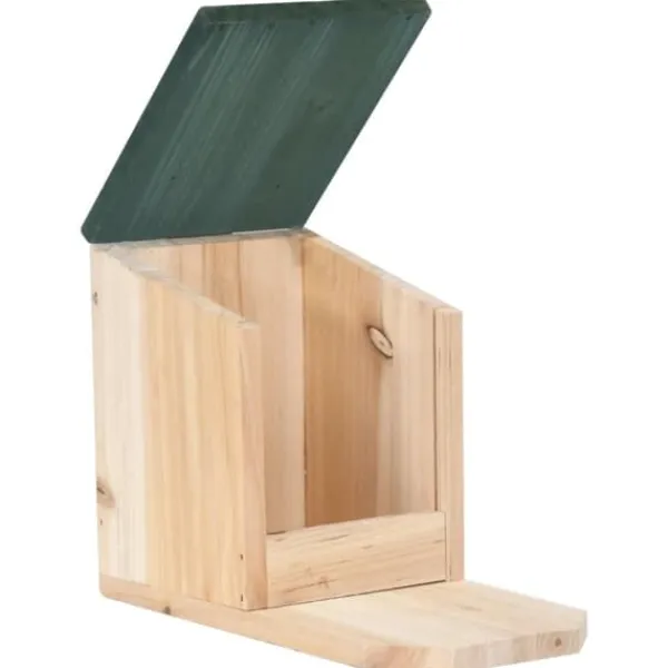 Discount Ekorrholk 4-pack i granträ | Färg: Naturlig träfärg | Storlek: 30x25x25 cm För Fåglar & Småvilt