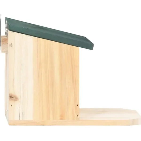 Discount Ekorrholk 4-pack i granträ | Färg: Naturlig träfärg | Storlek: 30x25x25 cm För Fåglar & Småvilt