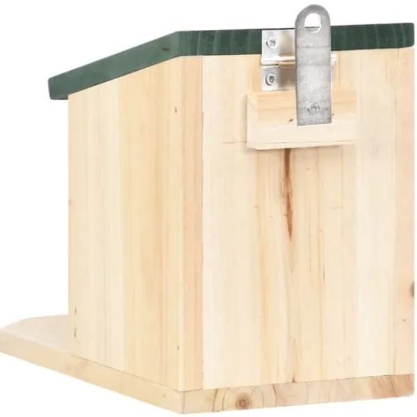 Discount Ekorrholk 4-pack i granträ | Färg: Naturlig träfärg | Storlek: 30x25x25 cm För Fåglar & Småvilt