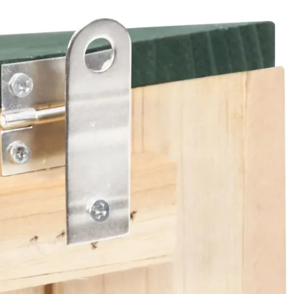 Discount Ekorrholk 4-pack i granträ | Färg: Naturlig träfärg | Storlek: 30x25x25 cm För Fåglar & Småvilt