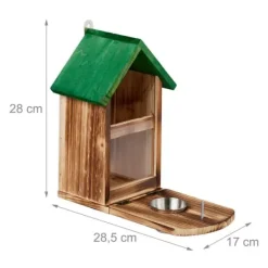 Ekorrmatare, 28x17x28,5 cm, Natur, Grön