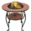 Clearance Eldfat med mosaikbord i terrakotta - Dekorativ eldgrop | Diameter: 68 cm | Material: Keramik Öppna Spisar