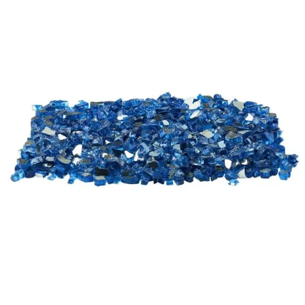 Best Eldglas 1,25 cm, Eldstadsglasstenar 4,5 kg, för Eldstad, Pacific Blue Tillbehör Till Vedeldade Kaminer & Öppna Spisar