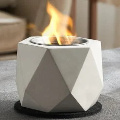 Best Eldkorg Bordsskiva, Fire Pit Bowl, Betong, Inomhus och Utomhus, Perfekt för Uteplatsen Öppna Spisar