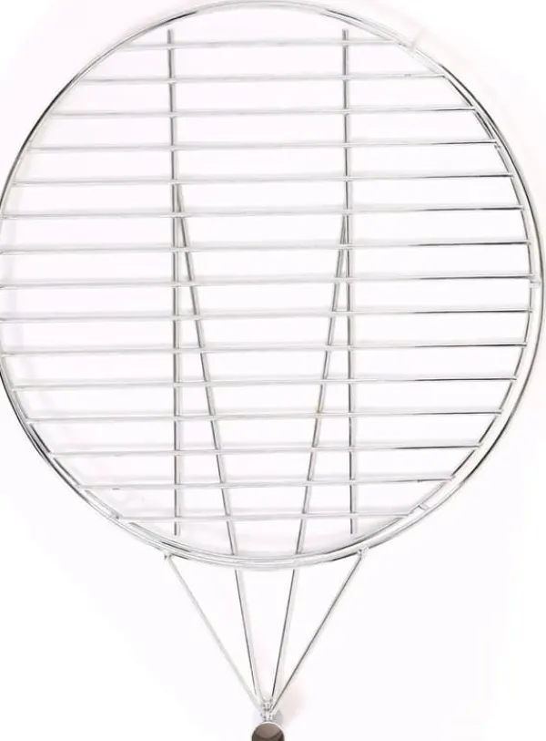 Eldskål - Trädgårdseldstad med grill - Gjutjärn - Kolgrill - Höj- och sänkbart galler - Gnistskydd - Lätt att rengöra