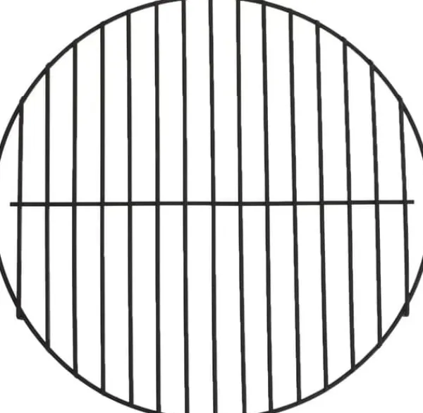 Eldskål - Trädgårdseldstad med grill - Gjutjärn - Kolgrill - Höj- och sänkbart galler - Gnistskydd - Lätt att rengöra