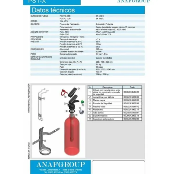 Clearance Eldsläckare Anaf Group Brandsläckare
