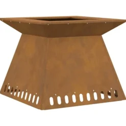 vidaXL Eldstad Brun 60 x 60 x 50 cm cortenstål