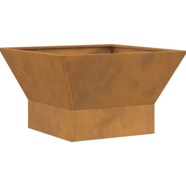 New Eldstad Brun 60 x 60 x 35 cm Stål Öppna Spisar