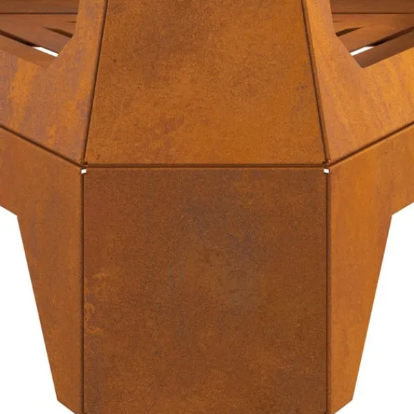 vidaXL Eldstad Brun 50 x 43 x 52 cm Väderbeständig stål