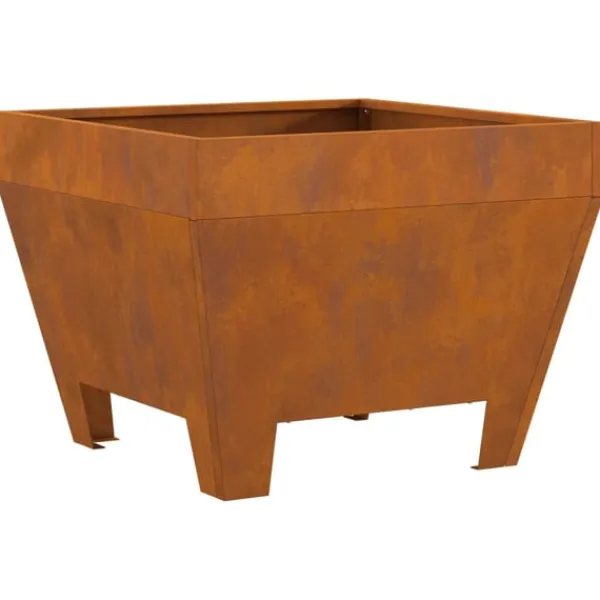 vidaXL Eldstad Brun 50 x 50 x 38 cm Väderbeständig stål