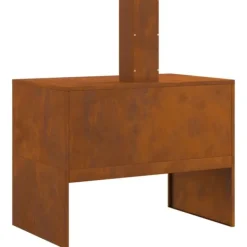 Clearance Eldstad Brun 80 x 50 x 96 cm Väderbeständig stål Öppna Spisar
