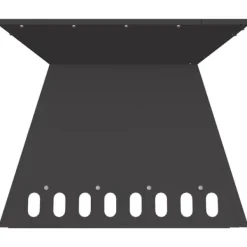 Eldstad i svart stål med industriell design | Storlek: 48x48x40 cm