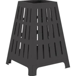 vidaXL Eldstad Svart 50 x 50 x 70 cm Kallvalsat stål