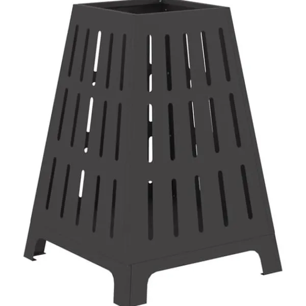 vidaXL Eldstad Svart 50 x 50 x 70 cm Kallvalsat stål