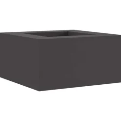 vidaXL Eldstad Svart 80 x 80 x 40 cm Kallvalsat stål