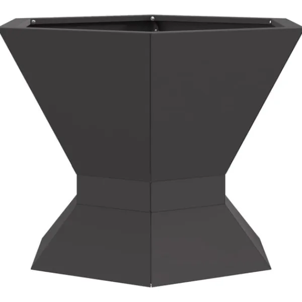vidaXL Eldstad Svart 50 x 50 x 40 cm Stål