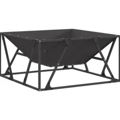 vidaXL Eldstad Svart 80 x 80 x 40 cm Stål