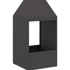 Hot Eldstad Svart 50 x 50 x 100 cm Stål Öppna Spisar