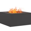 vidaXL Eldstad Svart 60 x 60 x 30 cm Stål